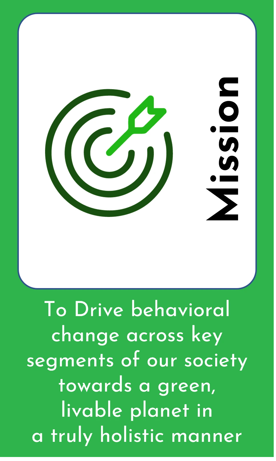 Driving individual and institutional behavior change